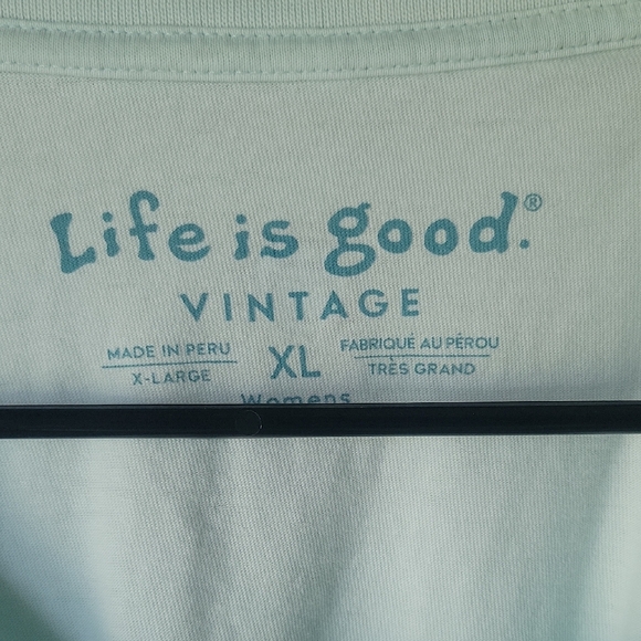 Life Is Good Light Blue Short Sleeve Tee - Picture 3 of 3